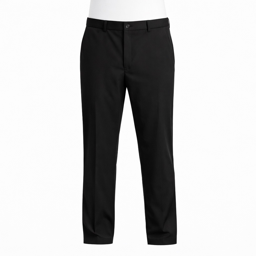 Size 40 Adidas Men’s Ultimate Golf Pants Black Flat Front Dress Trousers 40x32